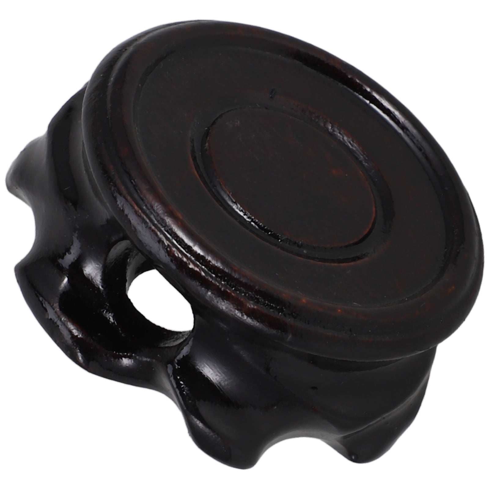 Raindrops Chinese Vase Stand Oriental Teapot Base Wooden Pedestal Base ...