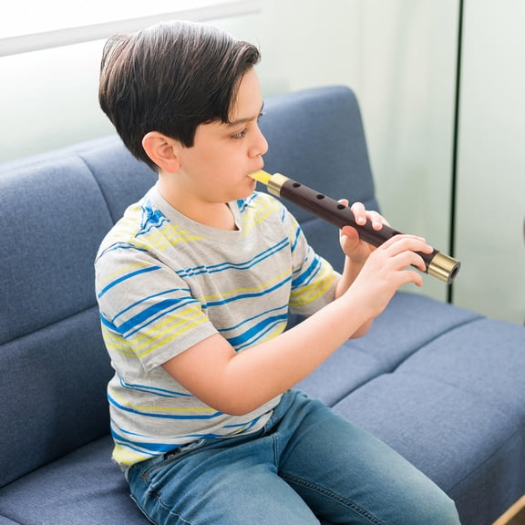 Raindrops Beginner Chinese Flute Portable Folk Music Instrument Brown for Outdoor Activities and Music Practice 1 Piece