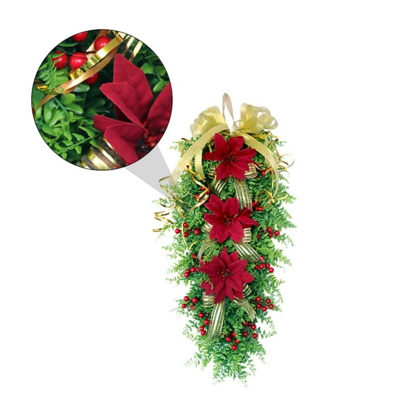 Raindrops Christmas Garlands Artificial Advent Wreath Festive Decor