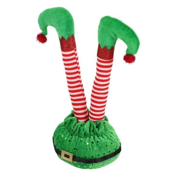 Raindrops Elf Christmas Decor Green PP Cotton Christmas Style 1Set 11x4.7in
