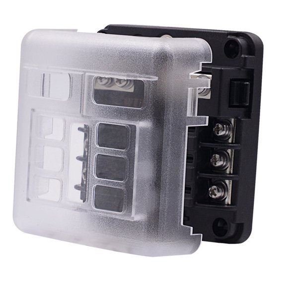 Raindrops Circuit Cart Compact Fuse Box Trustworthy Fuse Box 8.8X8.5cm Black