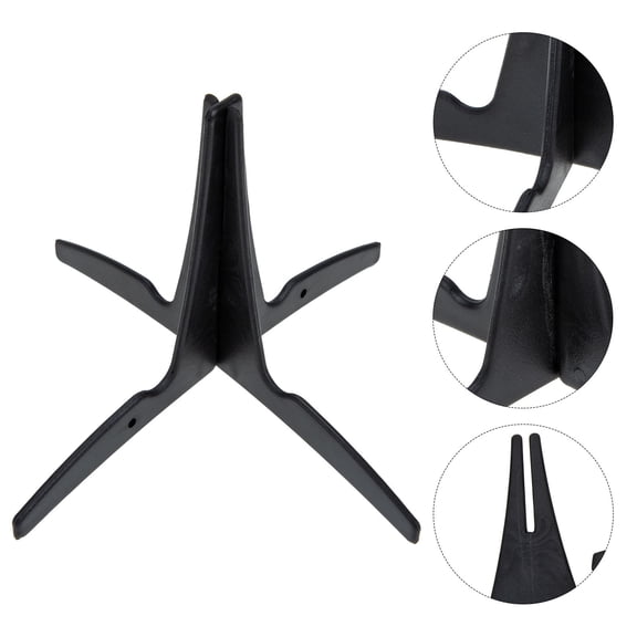 SHOWERORO Travel Oboe Stand Clarinet Holder Black Plastic 1Set
