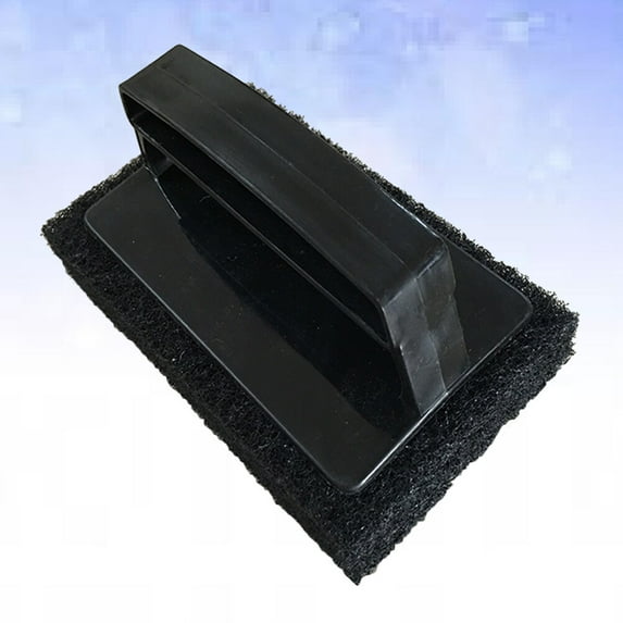 Raindrops Black Sponge Brush for Kitchen and Bathroom Cleaning, Multi-Purpose Scrubber for Home Use