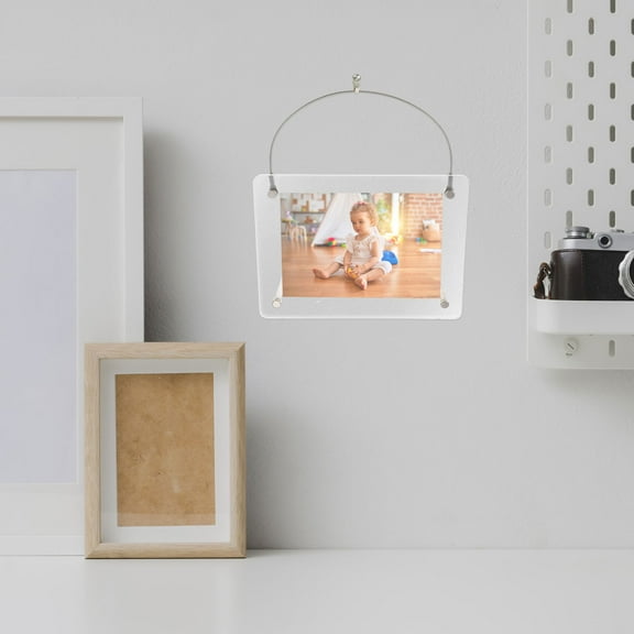 Raindrops Clear Acrylic Photo Frame Frameless Desktop Picture Frame Wall Mounted Photo Frame