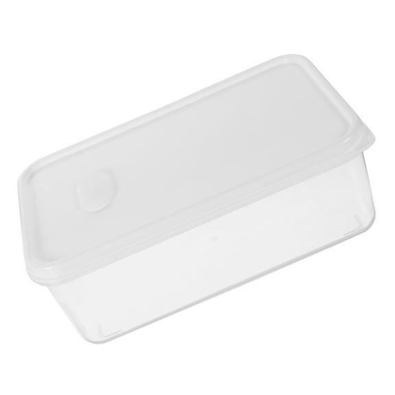 Raindrops Clear Bread Box for Fridge with Excellent Sealing Performance and Transparent Design White PP Material 7.8x5.9x10.6 Inches