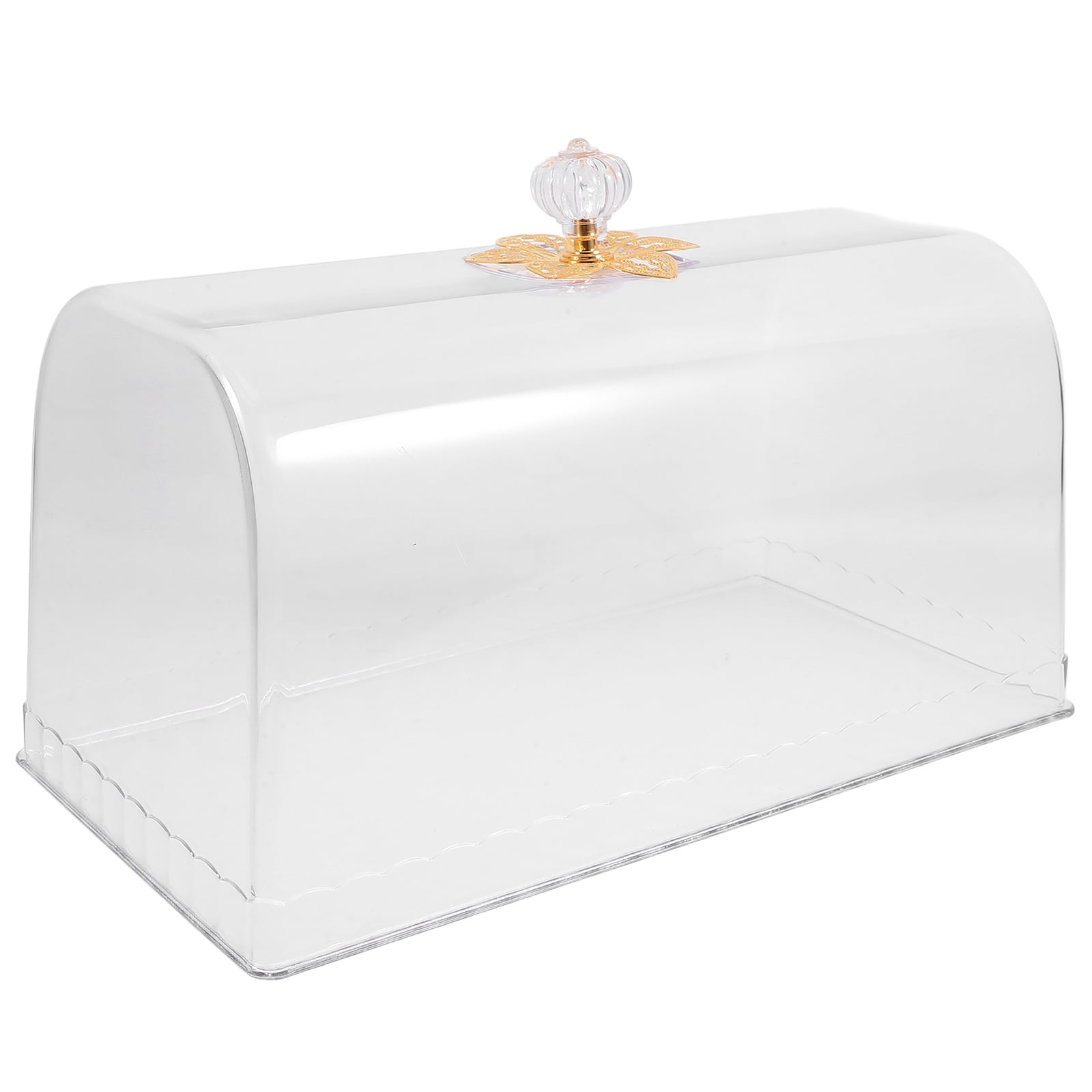 Raindrops Clear Cake Dome Reusable Plastic Cake Tray Protector Bread ...