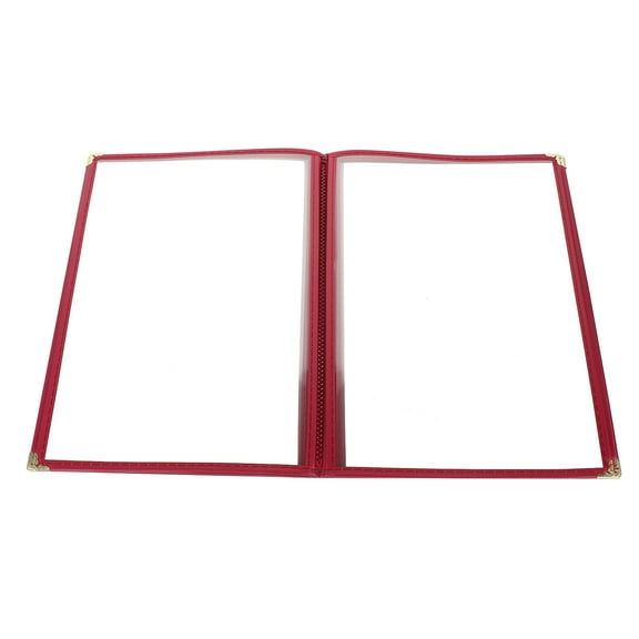 Raindrops Clear Menu Binder Cover for Business and School