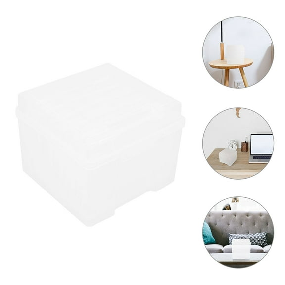 Raindrops Clear Photo Box Clear Photo Case Craft Storage Container Postcards Box Component Box