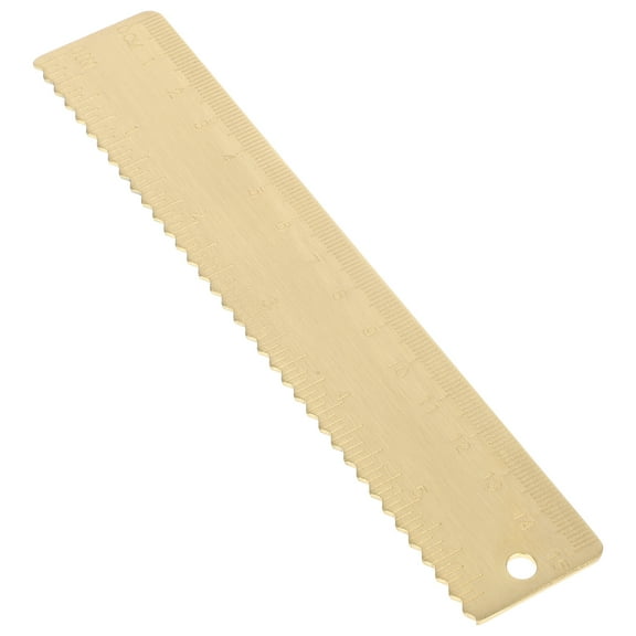 Raindrops Clear Ruler Multipack Brass Ruler 15.60X3.00X0.10CM Golden