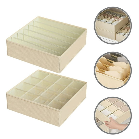 CRILSTYLEO Sock Organizer Rectangular Multi Grid Design 1 Set