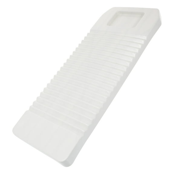 Raindrops Cloth Laundry Washboard 1Pcs White Plastic Rectangular Nondeforming Handheld Use