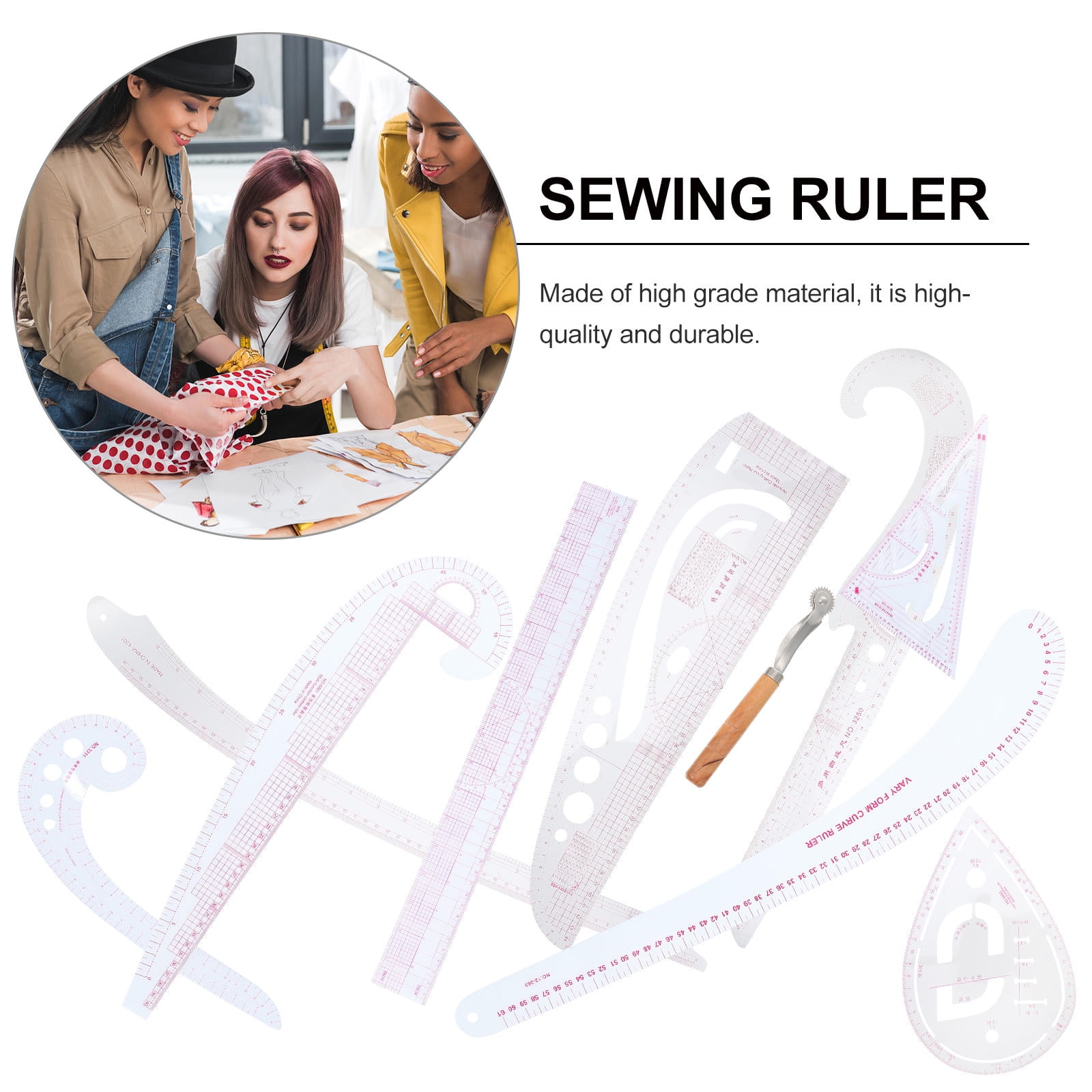 Measure Ruler Cloth Raindrops Clothing Ruler for Dressmaking, Tailoring, Stitching, and ...