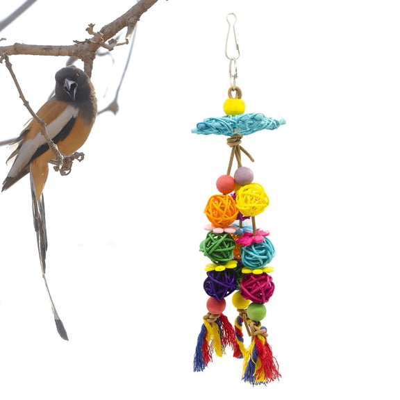 Raindrops Cockatiel Swing 1Pcs in Colorful Assortment for Indoor Playtime