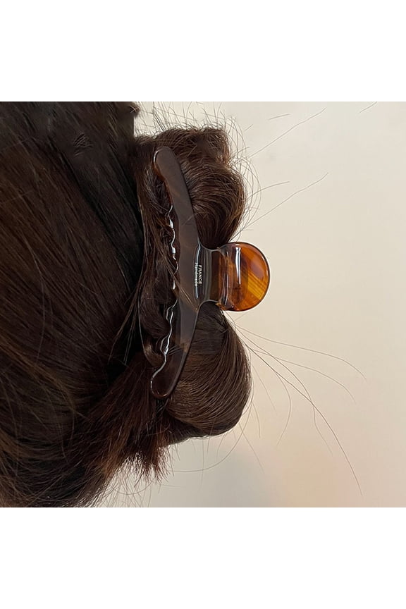 Hair Claw Clip Flat Hair Clip Acetate Material for Women Parties 1Pcs