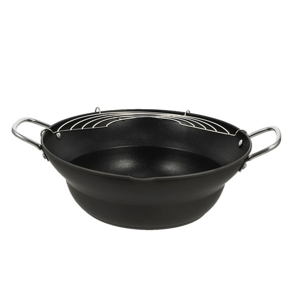 Raindrops Coffee Colored Stainless Steel Frying Pan for Kitchen Use Beautiful and Practical 7.5 Inches