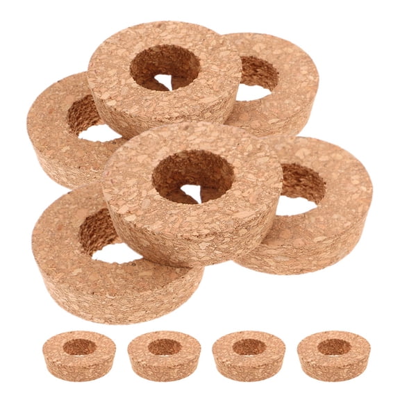 Raindrops Coffee Wood Cork Stopper Set of 10, Unique Design, Multipurpose Use for Home, Kitchen, and Decor