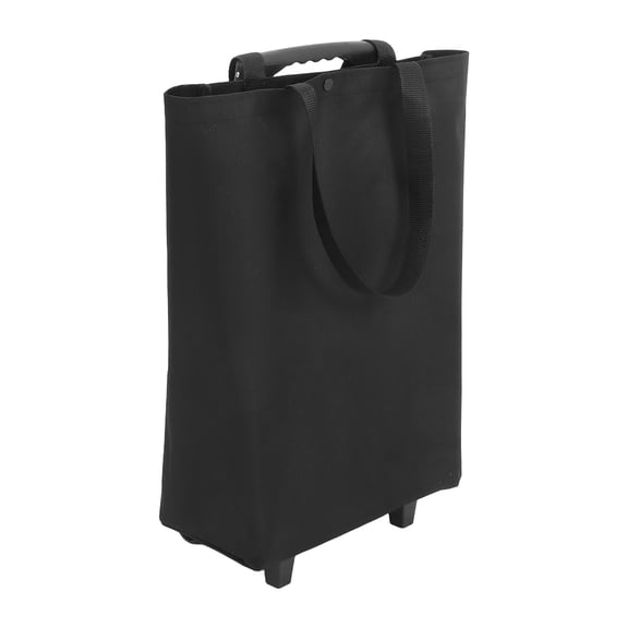 Raindrops Grocery Cart Foldable with Wheels Shopping Black
