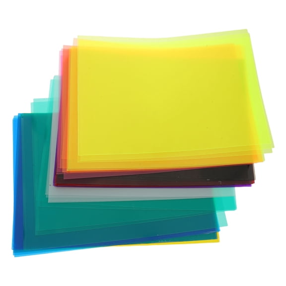Assorted Raindrops Colored Cellophane Sheets for Crafts, Wrapping, and Light Diffusing Projects