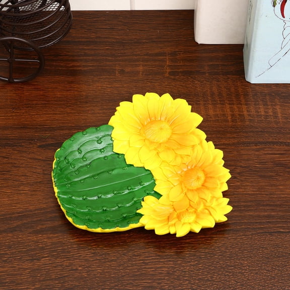Raindrops Colorful Cactus Storage Tray Serving Platter Dishware Snack Travel