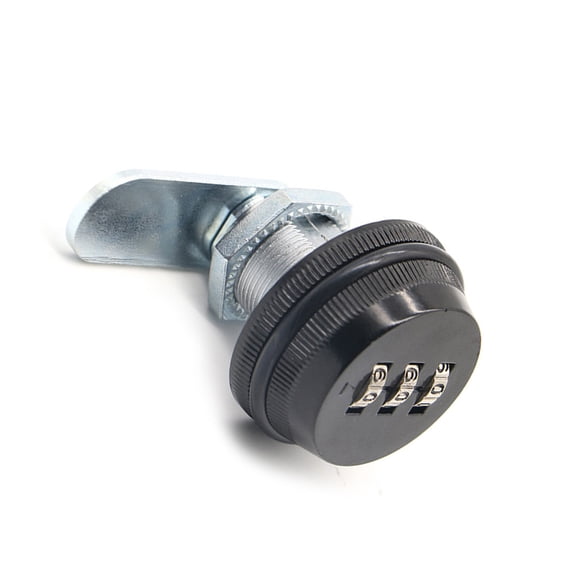 FOMIYES Black Zinc Alloy Cam Lock for Mailbox Keyless 3 Dial Code Combination