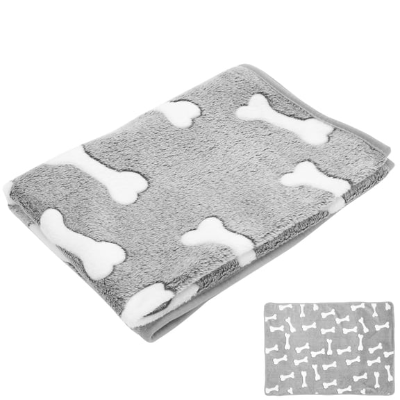 Raindrops Grey Fleece Pet Blanket Comfortable Multipurpose Blanket for Dog Cat Beds and Sofa