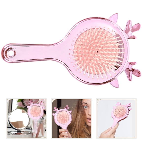 Raindrops Girls Hairbrush Massage Comb Pink TPR 1Set