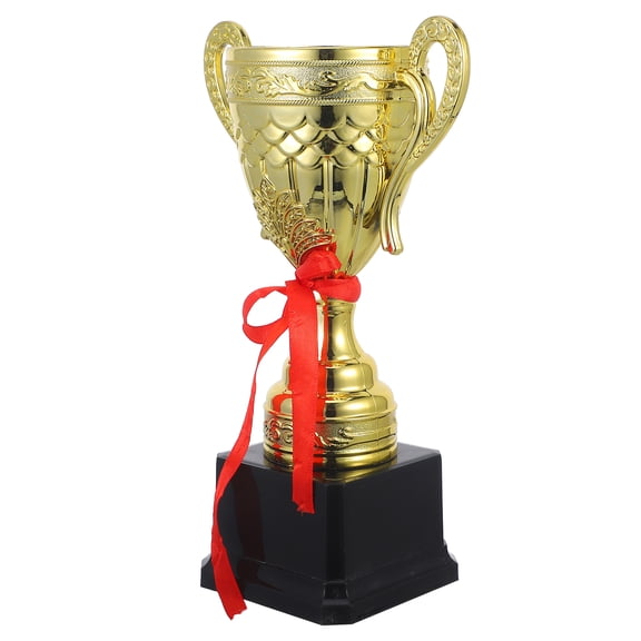 Raindrops Competition Trophy for Party Plastic Trophies Award Cups Primary School Golden