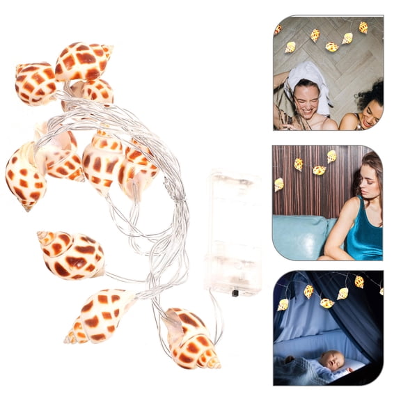 Raindrops  Conch Light String Holiday Garden Shells Decoration Banquet