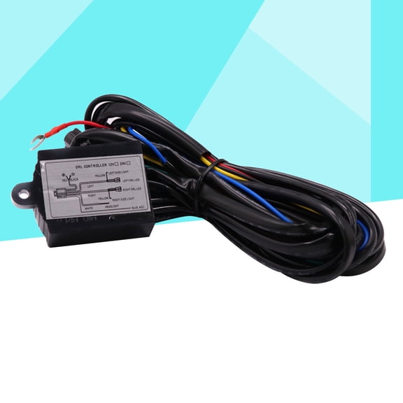 Raindrops Controller LED Daytime Running Light DRL Dimmer Relay Turn Signal