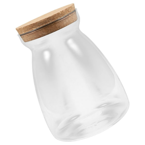 Raindrops Cookie Jar with Lid for Kitchen Counter Display, 16.8 x 12 cm, Glass Storage Container, 1 Piece