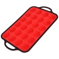 thumbnail image 1 of Raindrops Red Silicone Muffin Tray for Baking, Non-Stick Cupcake Mold, Flexible and Bakeware, 1 of 8