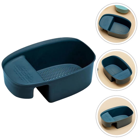 Raindrops Dark Plastic Sink Strainer Basket for Kitchen Use, 1 Piece Debris Catcher for Drain