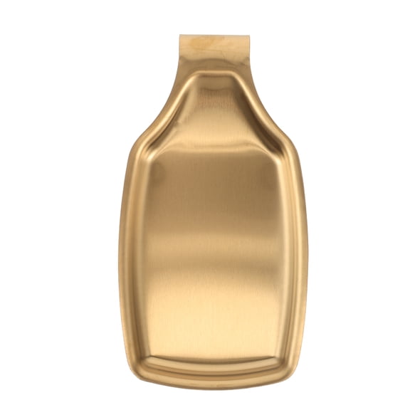 Raindrops  Cooking Spoon Rest Holder for Kitchen Counter Stove Utensil Countertop Golden