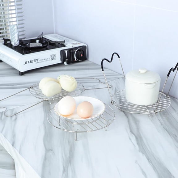 Raindrops Multi-Purpose Cooking Steamer Basket for Pot Rack Shelf - Ideal for Healthy Steaming and Food Preparation