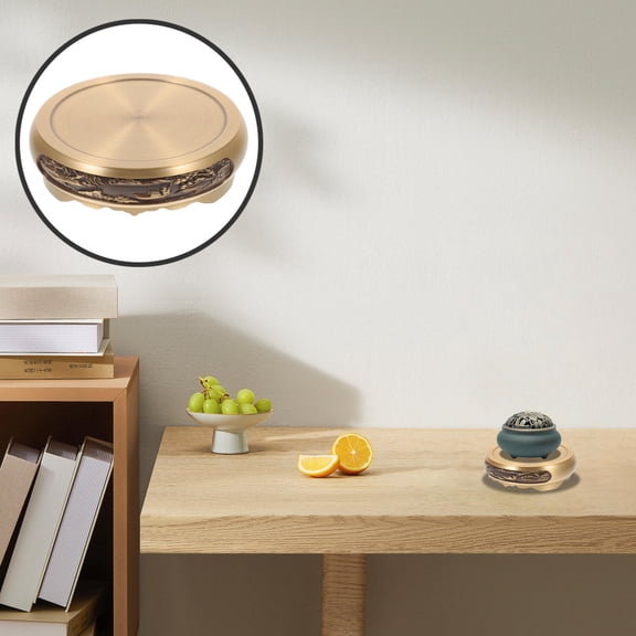 Raindrops Copper Incense Burner Base Censer Displaying Stand Holder Smoking