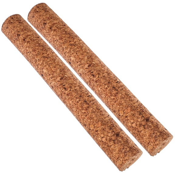 Raindrops 2-Pack Cylindrical Cork Jar Stoppers for Kitchen, Home, Restaurant Use - Airtight Bottle Seals