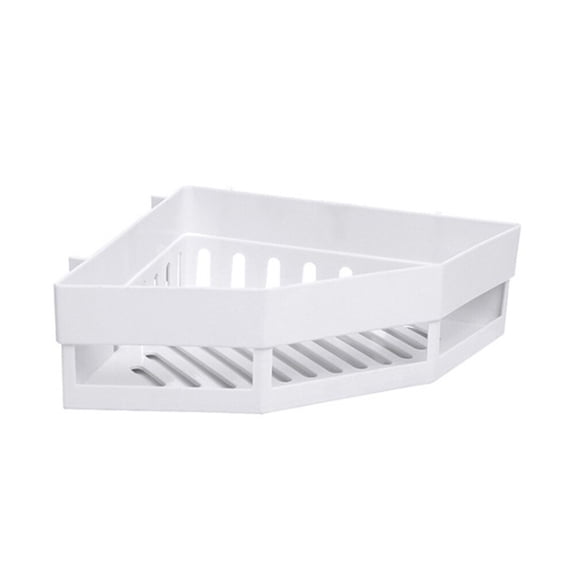 FOMIYES Wall Mount Corner Shelf in White for Bathroom Storage and Shower Essentials