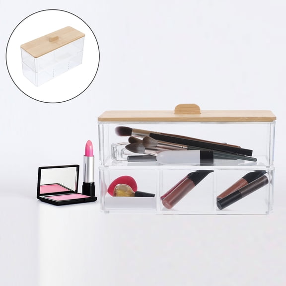 Raindrops Cosmetic Storage Box Cotton Pad Holder Apothecary Jars with Lids