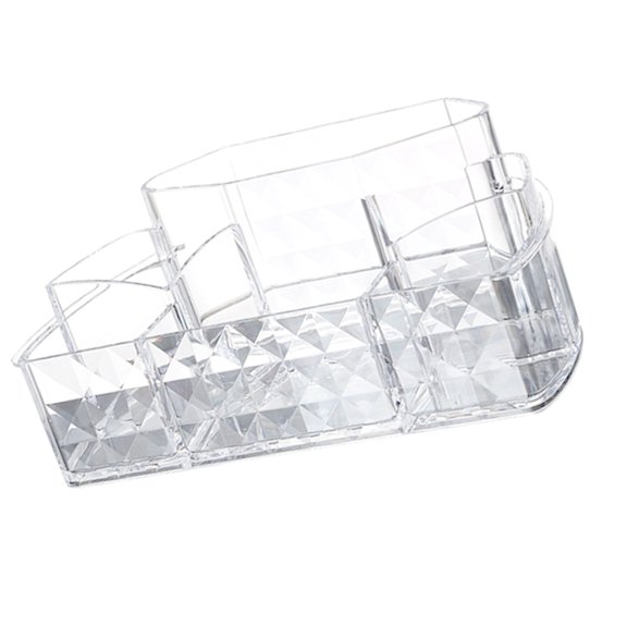 Raindrops  Cosmetic Storage Box Makeup Organizer Face Cups Office White