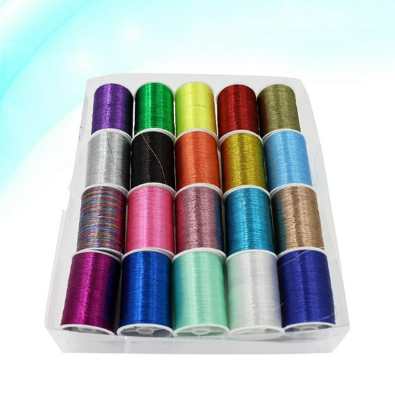 Raindrops Cotton Metallic Embroidery Cross Stitch Thread Household Sewing Thread Colorful