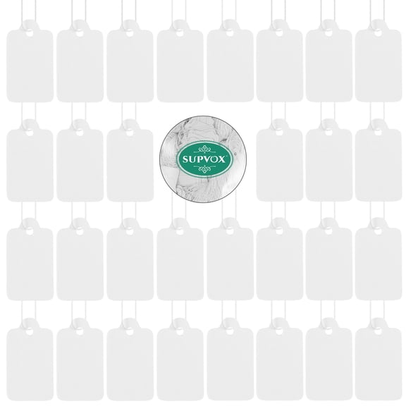 FOMIYES Handmade White Heart Shaped Paper Tags for Wedding Favors and Decor 500Pcs