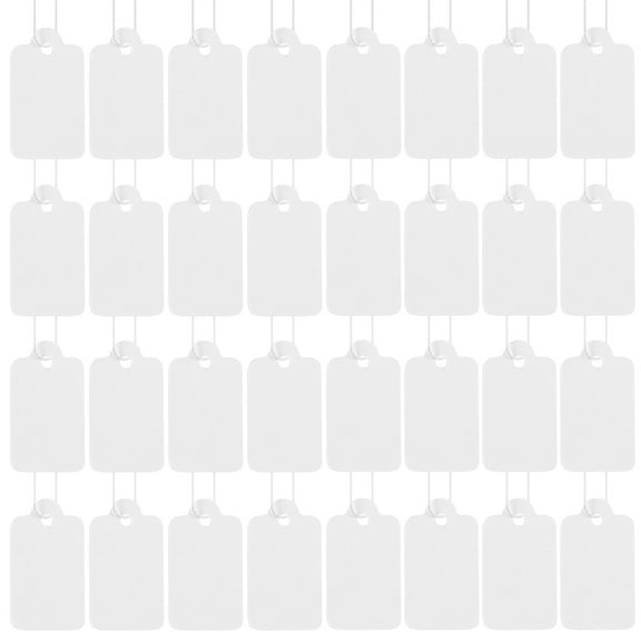 Raindrops Cotton Paper For Printing 500Pcs Hanging Tags White With Strings For Party Decorations