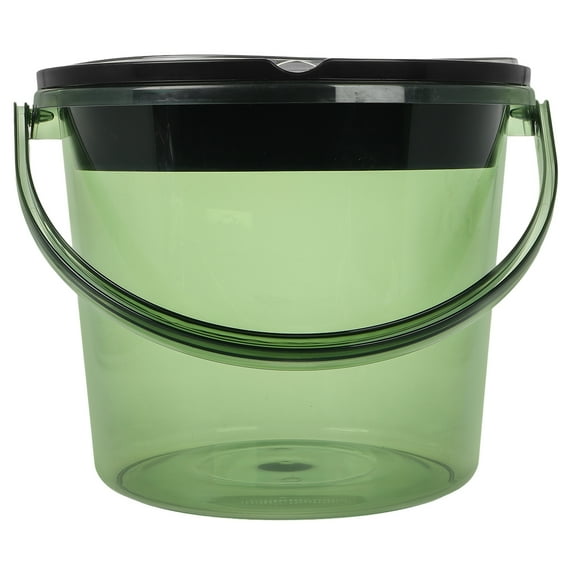 Raindrops  Countertop Compost Container Coffee Grounds Waste Bin Green
