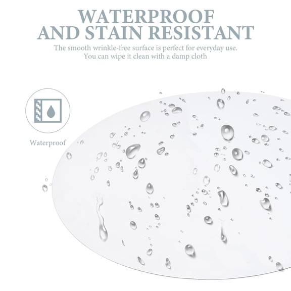 CRILSTYLEO Round Clear PVC Table Protector for Dining Tables, Parties, and Home Use - Cover