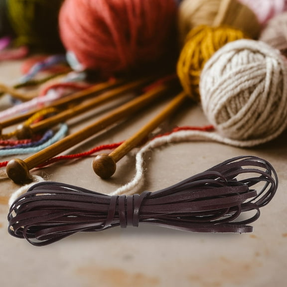 Raindrops Cowhide Rope for Crafting Sturdy Wide Wire Braiding Cord for DIY Projects 0.25 Inches