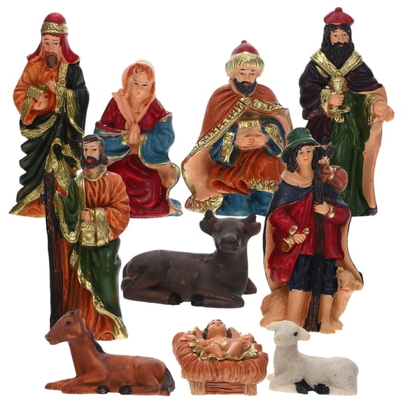 Raindrops Crche Figures Nativity Ornaments 10.00X3.50X2.50CM