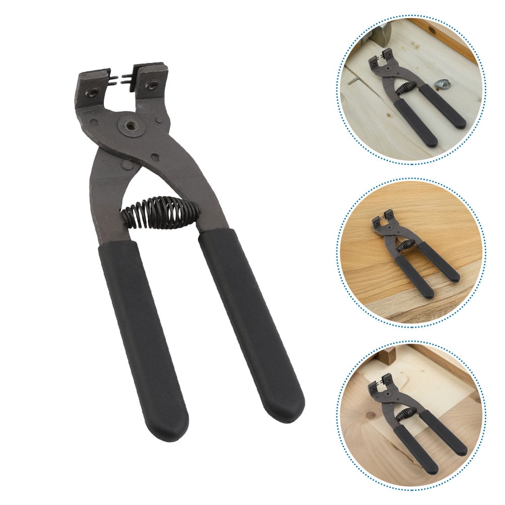 FOMIYES Multi-Functional Carbon Steel Hole Puncher Tool in Black for Crafting and Scrapbooking Projects