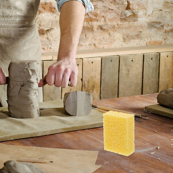 Raindrops Yellow Paint Sponge 1 Pack - Sponge for Arts and Crafts, Painting, and Projects