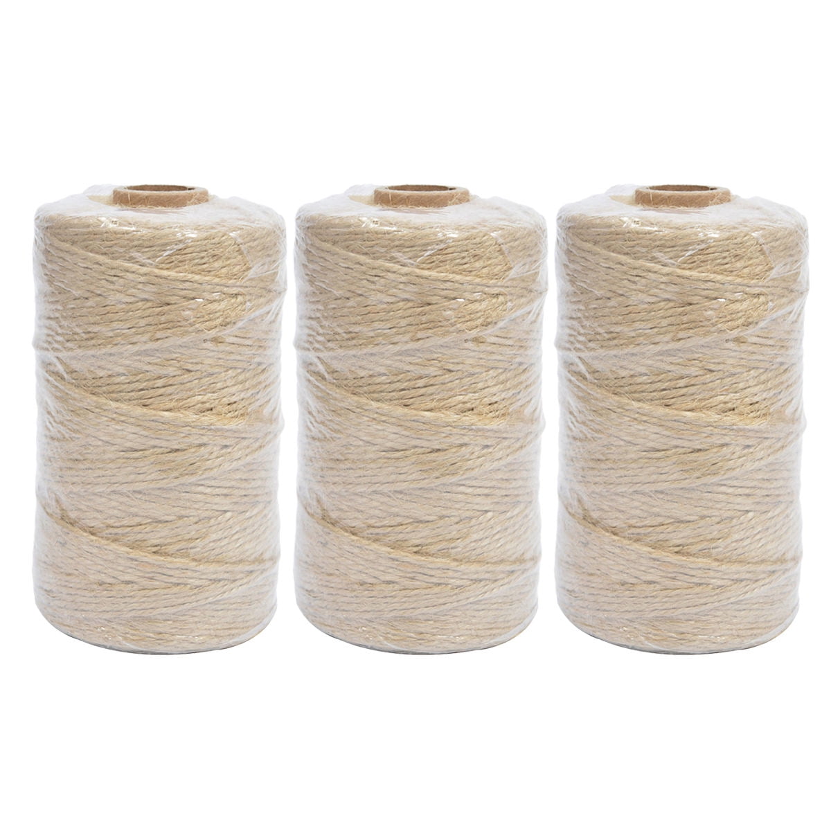 Thin String Rope Raindrops Crafting Rope 3 Rolls Natural Jute Twine String 130m Per Roll ...