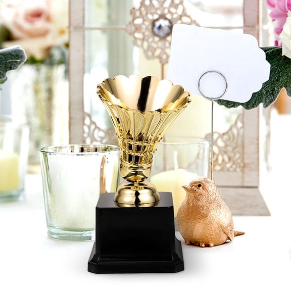 Raindrops Creative Badminton Trophy for Awarding in Plastic Material 2 Pieces